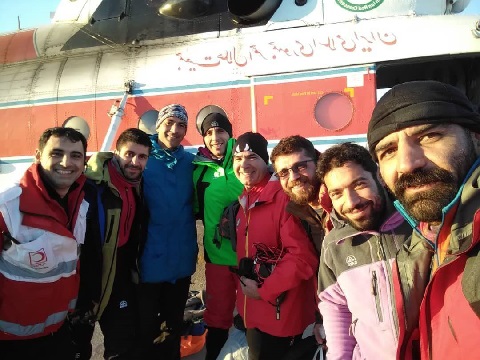 تیم امداد حادثه گرده آلمانها در علم کوه